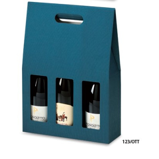 Scatola porta bottiglie in cartone ottanio automontante, cartone da 50 pezzi, vari formati