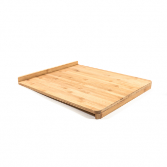 Tagliere reversibile in bamboo con bordo rialzato, formato 38x45 cm