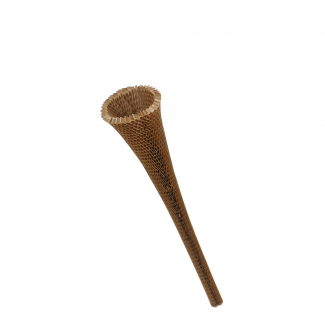 Manicotto in carta effetto rete avana, altezza 45 cm, confezione da 12 pezzi