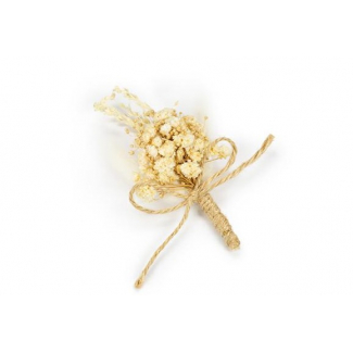 Mazzetto di pampas secca panna, altezza 8 cm, confezione da 12 pezzi