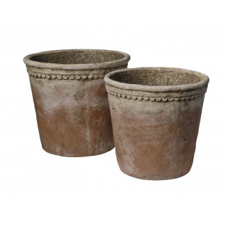 Vaso in resina terracotta antichizzata, varie misure
