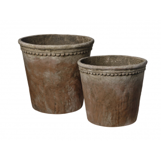 Vaso in resina terracotta antichizzata, varie misure