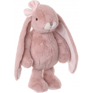 Coniglia "Cuddly Kanina" rosa antico con fiocco, altezza 40 cm