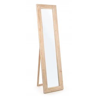 Specchio da terra con cornice in legno, altezza 174 cm
