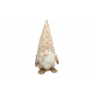 Gnomo in tessuto crema, varie misure