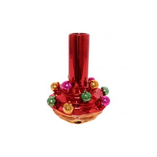 Vaso in ceramica rossa con decorazioni, varie misure