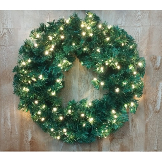 Corona verde con led a spina con giochi di luci e memoria, varie misure