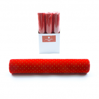 Rotolo in tessuto con brillantini, altezza 28 cm, lunghezza 270 cm, vari colori