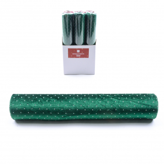 Rotolo in tessuto con brillantini, altezza 28 cm, lunghezza 270 cm, vari colori