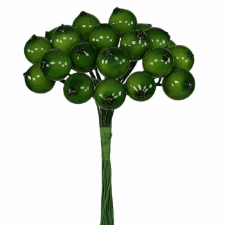 Bacca pick lucente, diametro 1 cm, confezione da 120 pezzi