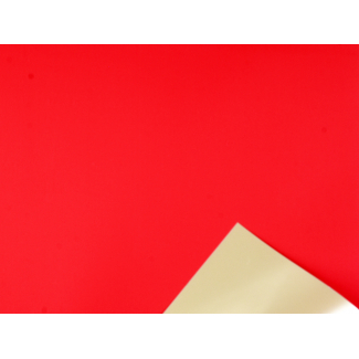 Carta da regalo in rotolo bicolor satinato rosso, altezza 1 metro, lunghezza 25 metri