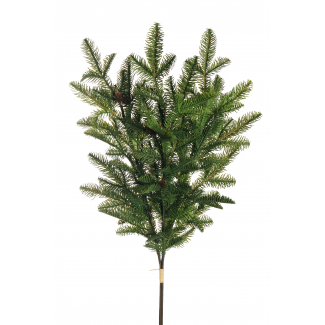 Ramo di "Pino" verde con pigne, altezza 95 cm
