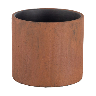 Vaso dritto in resina ruggine, varie misure