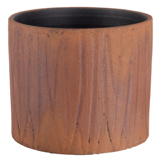 Vaso dritto in resina ruggine, varie misure