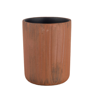 Vaso alto in resina ruggine, varie misure