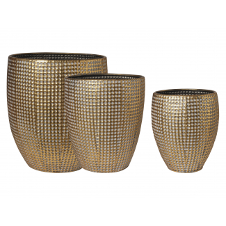 Vaso caspo' oro effetto martellato, varie misure