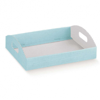 Scatola cesto automontante in cartone colori pastello baby