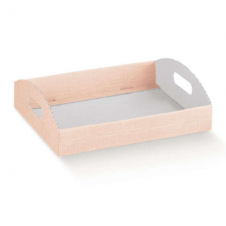 Scatola cesto automontante in cartone colori pastello baby