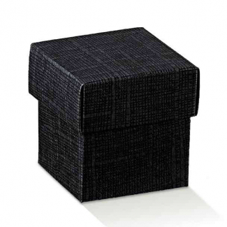Scatola "Cubetto" in cartoncino con coperchio, formato 5x5x5cm, confezione da 10 pezzi