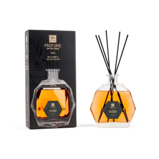 Diffusore d'essenza con bacchetti, capacità 700 ml, in scatola regalo, varie fragranze