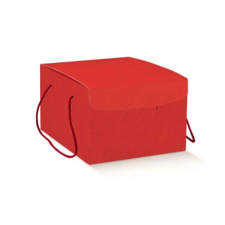 Scatola "Segreto" automontante base rettangolare in cartone avana con cordini, vari formati