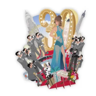Biglietto POP-UP tridimensionale "30 anni"