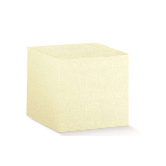 Scatola automontante base quadrata in cartone avorio, confezione da 10 pezzi, vari formati