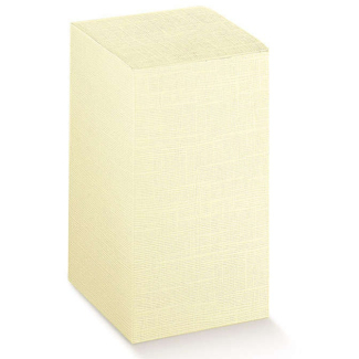 Scatola automontante base quadrata in cartone avorio, confezione da 10 pezzi, vari formati