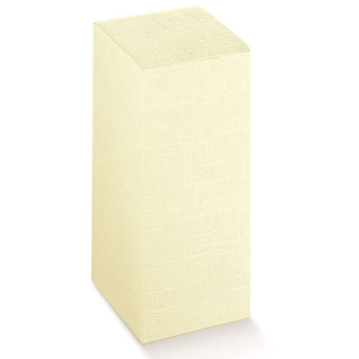 Scatola automontante base quadrata in cartone avorio, confezione da 10 pezzi, vari formati