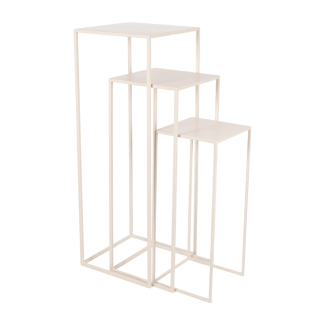 Alzata in metallo avorio, varie misure