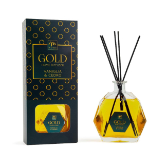 Diffusore di profumo con bottiglia diamante rosso e bacchetti, capacità 700 ml, in scatola regalo, varie fragranze