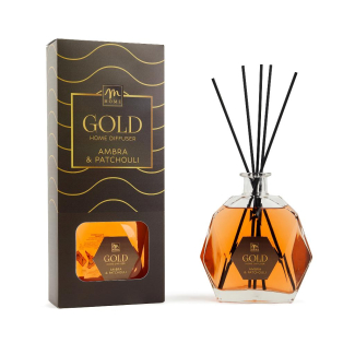 Diffusore di profumo con bottiglia diamante rosso e bacchetti, capacità 700 ml, in scatola regalo, varie fragranze