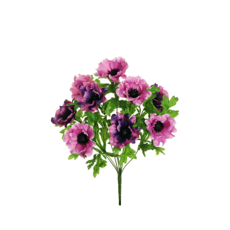 Mazzo di anemoni, altezza 46 cm, vari colori