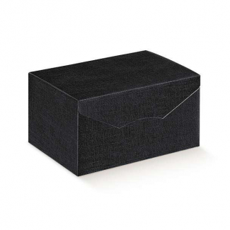 Scatola "Segreto" automontante base rettangolare  in cartone nero