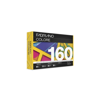 Risma di carta monocolore forte da 160 gr/mq, formato A4, confezione da 250 fogli, vari colori