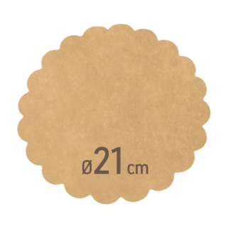 Sotto fritti rotondo in carta paglia, confezione da 500 pezzi