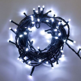Filo lineare 160 led luce fredda, prolungabile, senza trasformatore, lunghezza 12.8  metri