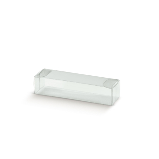 Scatola in PVC trasparente, base rettangolare automontante, confezione da 10 pezzi, vari formati