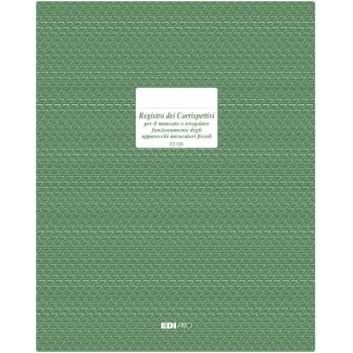 Registro corrispettivi emergenza, formato 24.5x31 cm