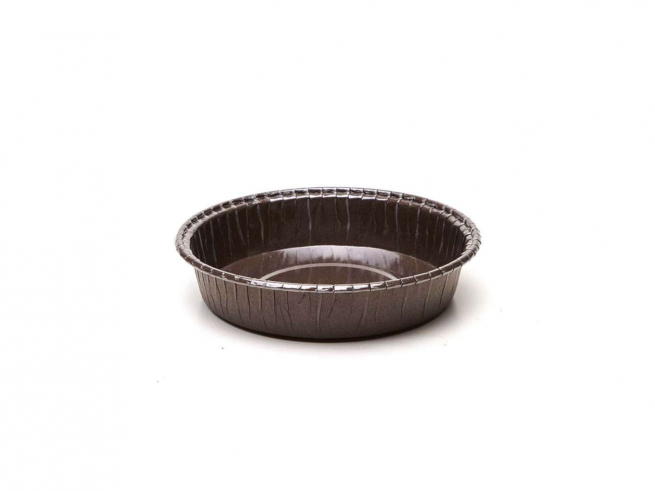 Forme cottura in cartoncino marrone scuro "Mini - Cake", diametro 110mm