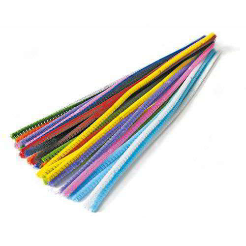 Stelo di ciniglia colori assortiti, confezione da 30 pezzi