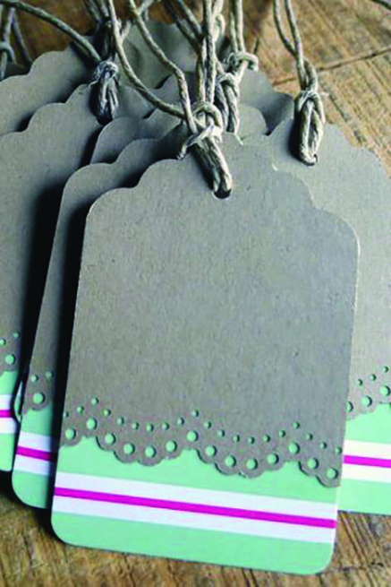 Fustella decorativa tag da 50 mm