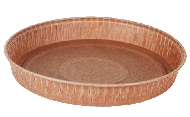 Forme cottura in cartoncino marrone "Cake", diametro 260mm