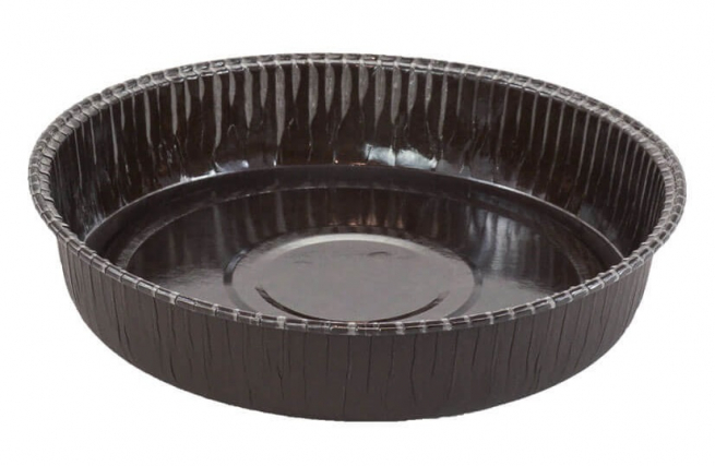 Forme cottura in cartoncino marrone scuro "Cake", diametro 158mm
