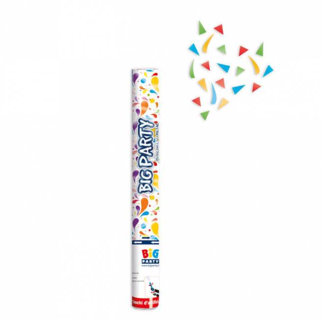 Cannone spara coriandoli multicolor metallizzati
