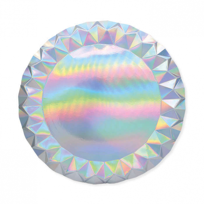 Sottopiatto in cartoncino fantasia "Diamant", diametro 32 cm, confezione da 5 pezzi