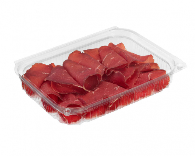 Vaschetta in PET per affettati con coperchio serie traitipack