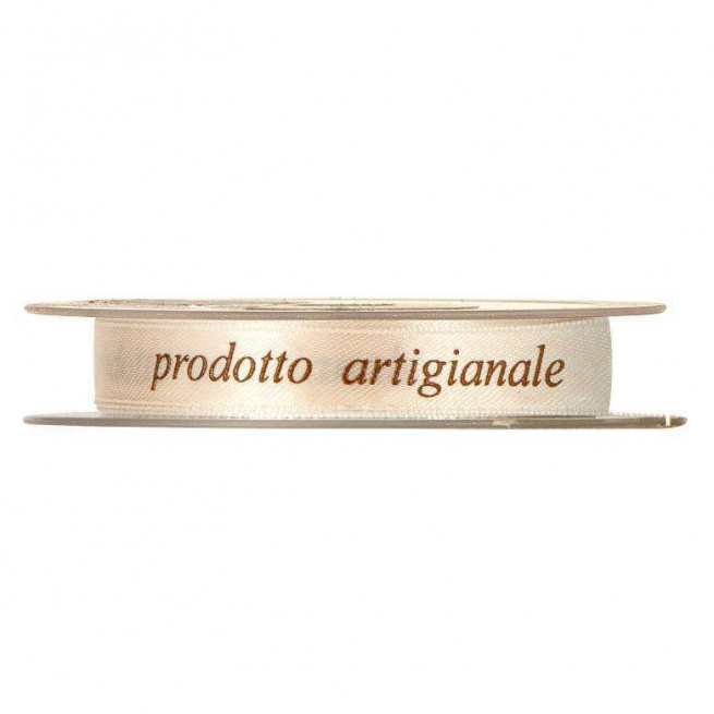 Rotolo nastro doppio raso con stampa "Prodotto artigianale"