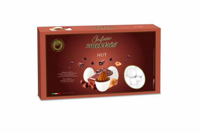 Confetti bianchi "Maxtris" nut, confezione da 1 kg
