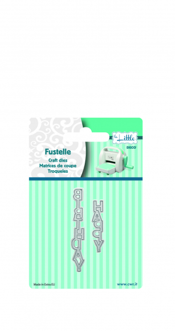 Accessori per fustellatrice "La Little", scritta "Happy Birthday"